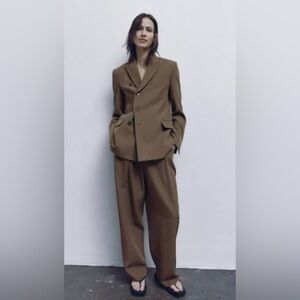 Zara Brown Women's Crossover Blazer